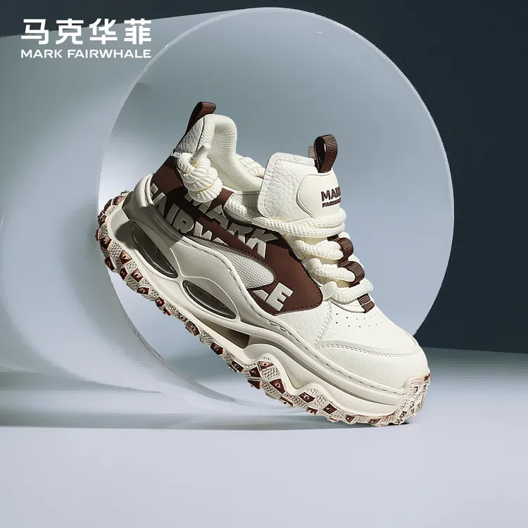 马克华菲男鞋流行老爹鞋2025新款冬季爆款增高鞋子男士运动休闲鞋