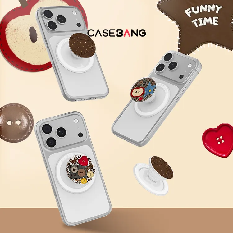 CASEBANGx热可可系列气囊支架适用MagSafe磁吸手机支架可折叠伸缩