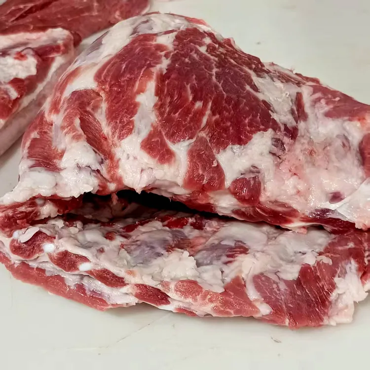 【顺丰】猪肋排精排4斤黑猪排骨新鲜猪肋东北农家现杀1000g*2袋