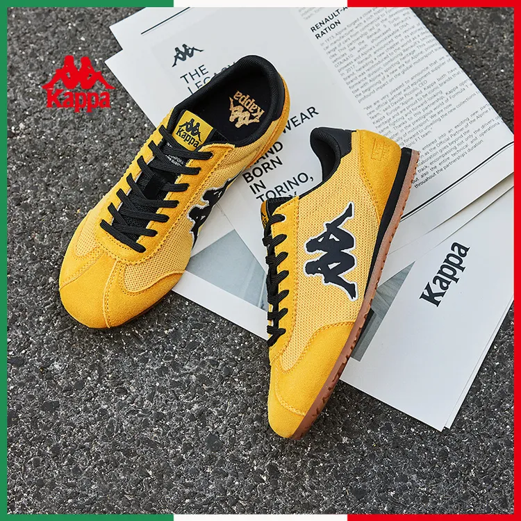 【薯片鞋】Kappa卡帕德训鞋男女秋季新款薄底网面透气休闲运动鞋子
