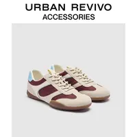 URBAN REVIVO2025冬季新款女士复古休闲拼接运动鞋UAYS50103
