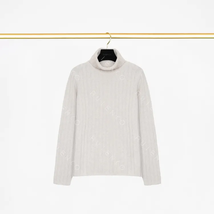 我是摩羯黑标 天山坑条 100新疆天山羊绒柔软舒适秋冬针织衫