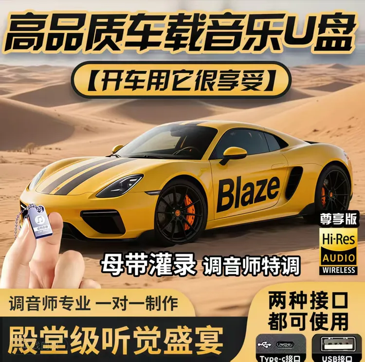 原版原唱 2025年精选抖音榜单正版车载U盘800歌曲母带音源流行