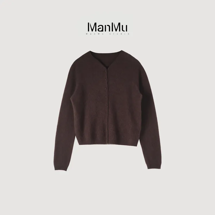 满目ManMu 【张琪专属】高级定制秋冬时尚百搭三色羊绒衫350569