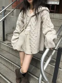 【C351-400】Lemon 韩系高级感百搭宽松时尚针织毛衣