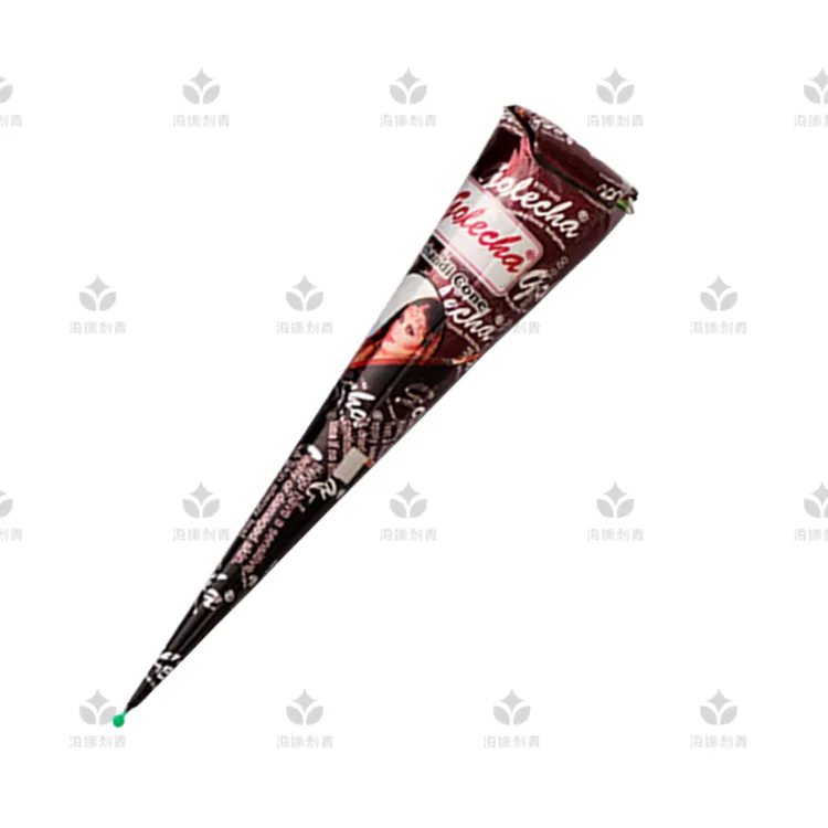 纯植物棕色golecha海娜膏手绘膏印度进口纹身膏持久防水身体彩绘