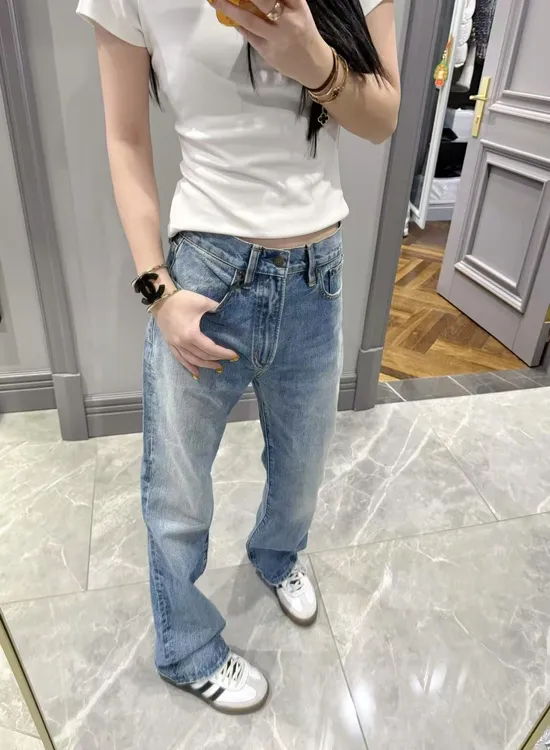 25年百搭筒叭裤复古港风