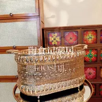 宫廷轻奢收纳篮子雕花镂空设计大尺寸收纳神器把手篮子