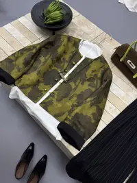 【入秋】设计师款植物花卉提花休闲长袖外套春秋季时尚外套女