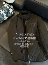 VIVID FAD冬季棉服菱形外套复古港风男女同款WT563