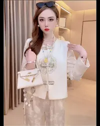 【如沐春风】重工钉珠刺绣新中式国风轻奢时尚上衣女外套24Y60