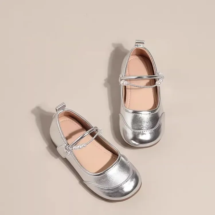 江博士潮童【断码】女童公主鞋2025春秋新款小女孩软底单鞋女宝皮鞋