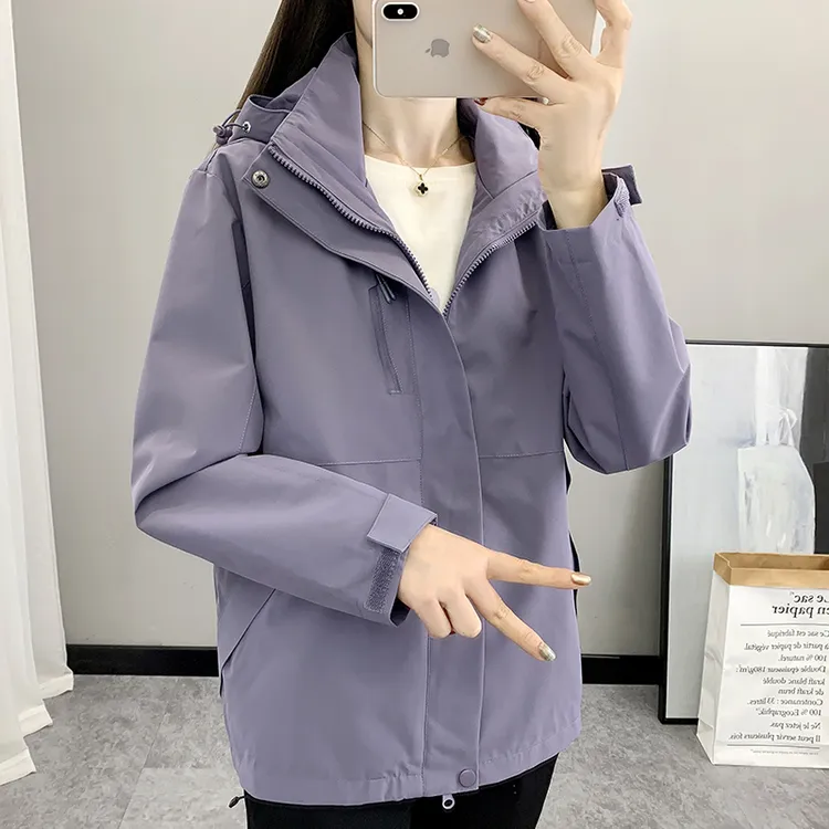 新款爆款2025外套女春秋韩版显瘦薄款冲锋衣户外运动高级感风衣男