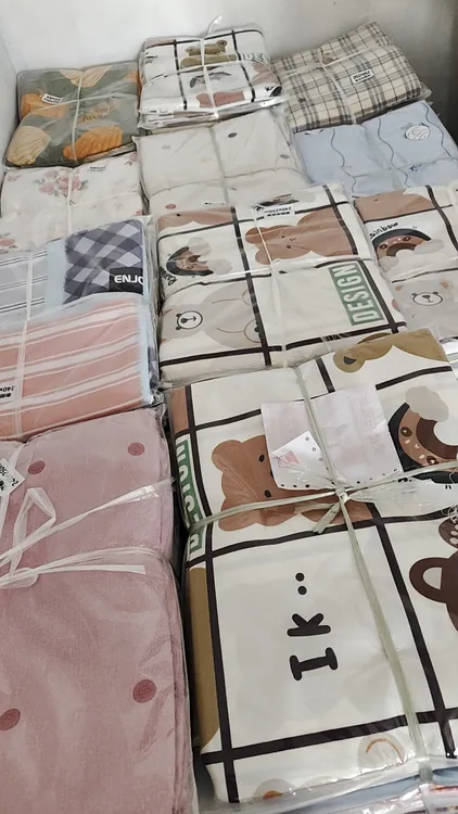 240*250纯棉老粗布床单印花双人大床单