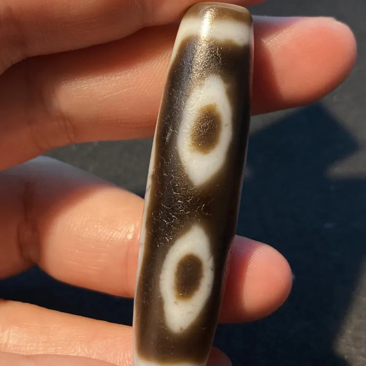 小卢手工四眼天珠带绳