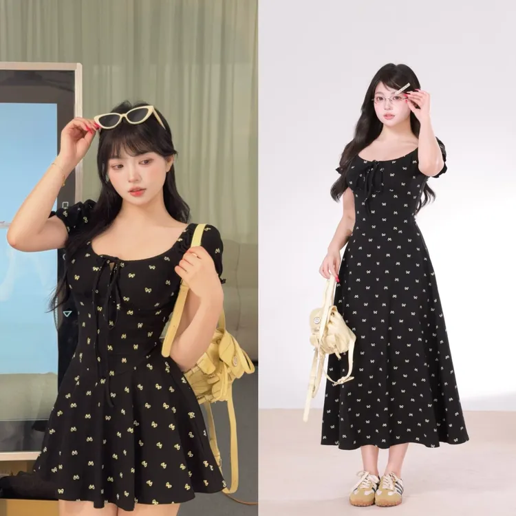 萌面侠芝士-夏日花絮-出游服装女连衣裙小众裙子欧若风6088 6161