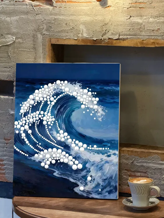 珍珠画大尺寸|diy中式手工创意装饰画高颜值治愈客厅送材料包工具