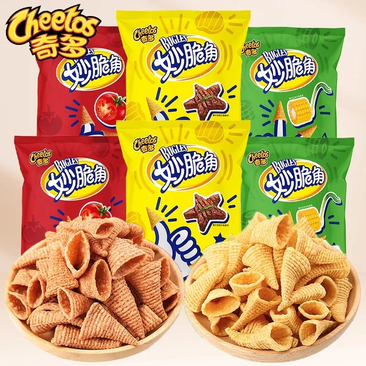 乐事奇多妙脆角40g*3袋尖角脆8090后怀旧膨化食品办公室休闲零食