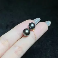 【小北好物】18K金海水珍珠耳钉约9-10mm【多样性发一件】2QH74X385