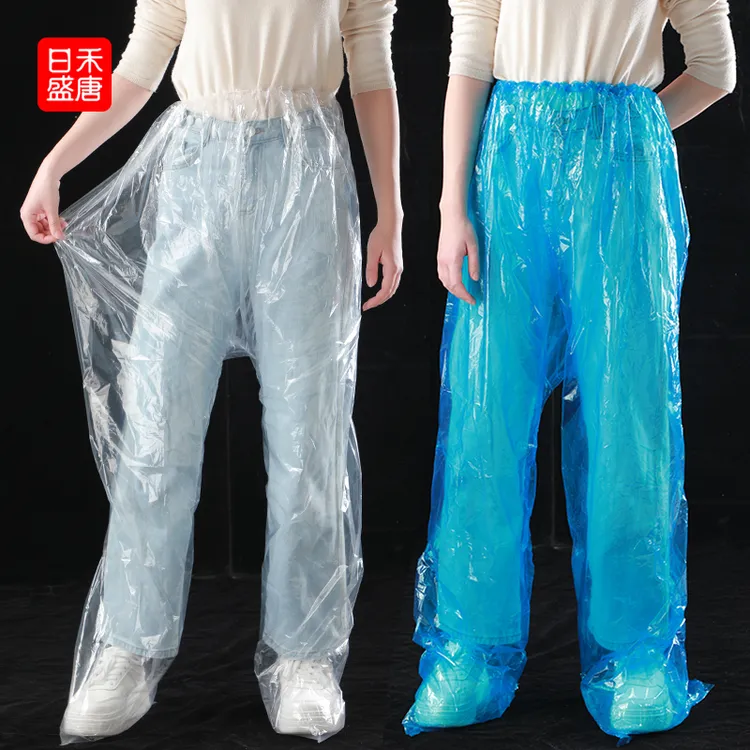 包脚加厚耐磨封脚雨裤长款户外便携式雨衣漂流男女防水裤骑车雨衣