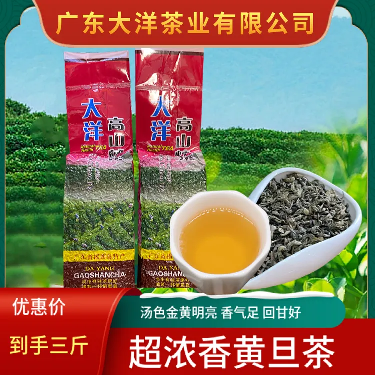 炒茶2025大洋明前头春大叶黄旦炒茶揭西炒茶新春茶绿茶活动