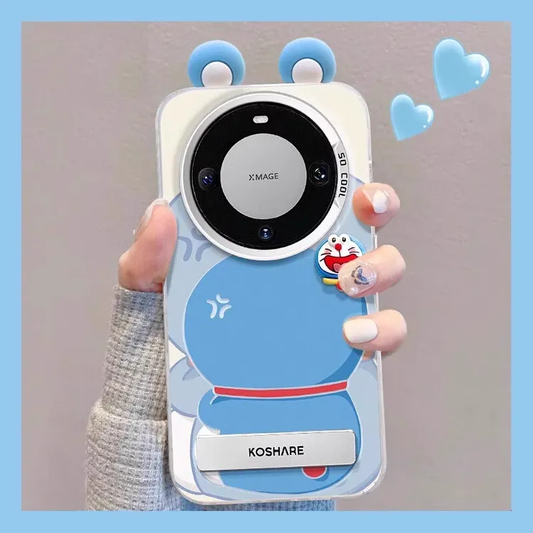 【进口硅胶】适用华为mate70pro手机壳可爱公仔彩绘pura80pro+新款