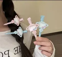 日系可爱kt猫长夹侧边夹碎钻星球凯蒂猫