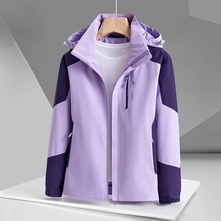 达斯登户外冲锋衣女款爆款2025新款五防大码情侣春季登山冲锋外套