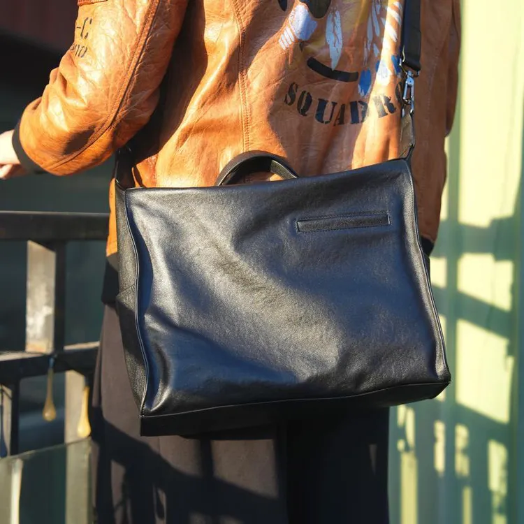 公文包男款男士真皮手提旅行包大容量健身包牛皮单肩斜挎包男包