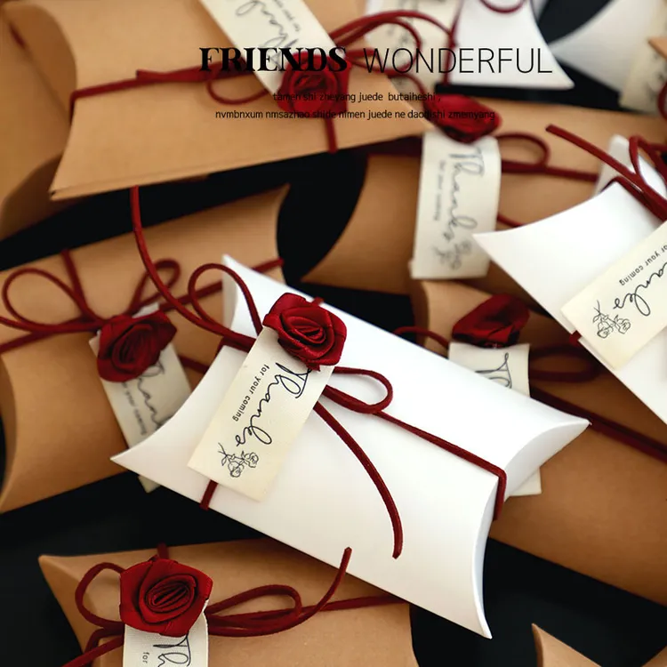 喜糖盒结婚高级感复古简约糖果袋订婚礼包装盒新款小众桌糖盒空盒