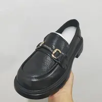 黑色英伦风一脚蹬单鞋803
