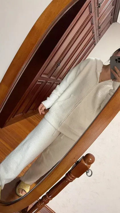 开衫半边绒冬季家居服