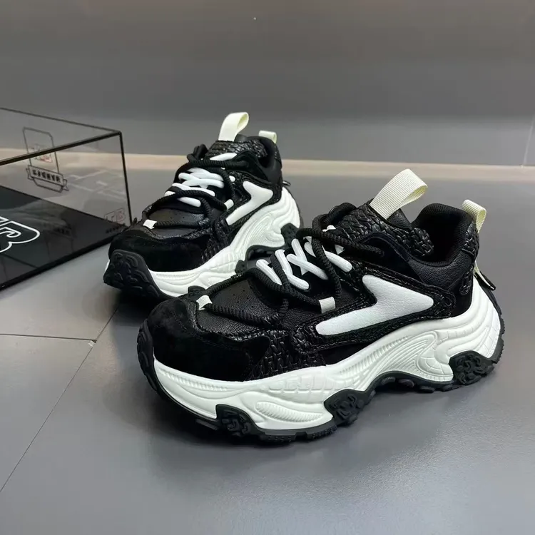 欧美街拍厚底老爹鞋男2025秋季新款男鞋百搭超火巴黎风运动休闲鞋