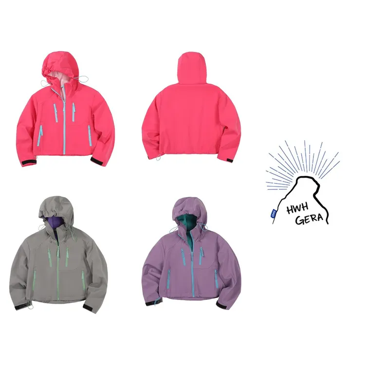 【曜彩卫锋】山系户外秋冬新款女运动徒步防水防风徒步夹克外套潮女