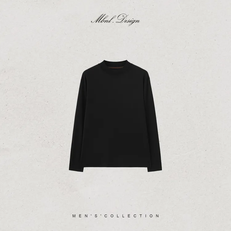 MBNL-F「18-Pin」秦磊男装300g绵羊毛定织柔滑针织长袖LL-WSY1305