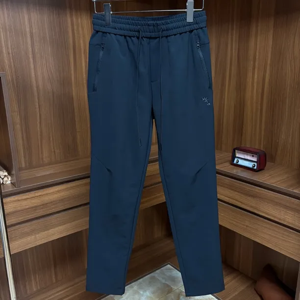 2583男长裤休闲裤男士黑色运动裤登山裤保暖防泼水户外直筒裤