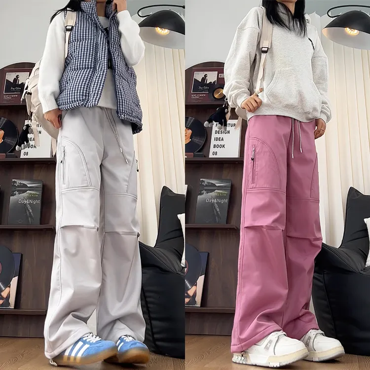 秋冬季三防解构软壳冲锋裤中性风美式高街潮牌加绒加厚工装休闲裤