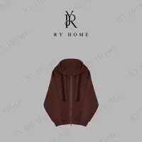 【容雨RYHOME】早秋显瘦简约宽松连帽卫衣外套253Y1088