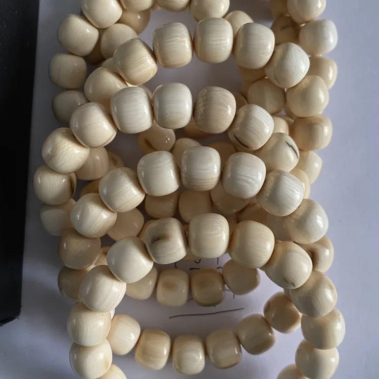 猛犸象牙12/11手串有裂带皮11