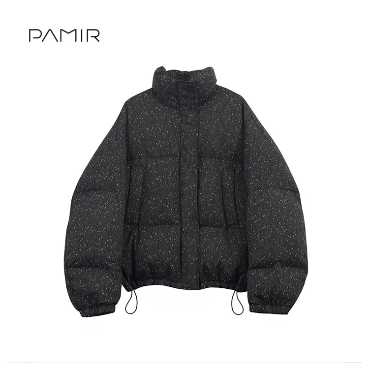 【叶可可】PAMIR秋冬新款女士羊毛半高领羽绒服 HTF024