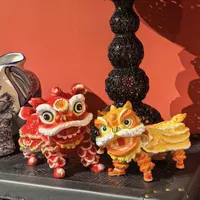 【ZC·宗宸家居】《狮舞吉祥》客厅桌面铜狮子摆件 家居装饰工艺品
