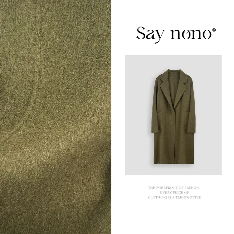 懒猫nono│Saynono 时尚百搭高级双面羊毛优雅风毛呢大衣YHX5008