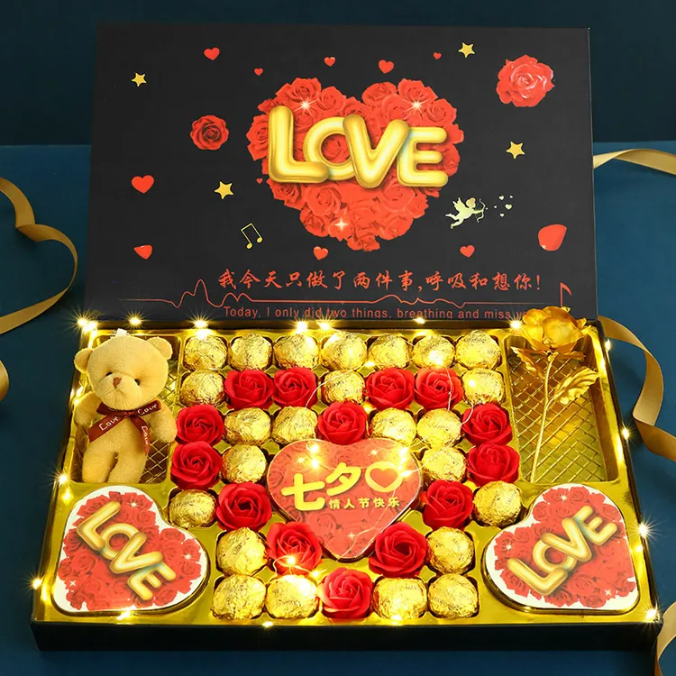 520情人节礼物送女友创意巧克力礼盒生日女生浪漫送闺蜜老婆实用