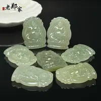【老郑家】和田玉佛公挂件 多样性发1件 约50*38*10mm