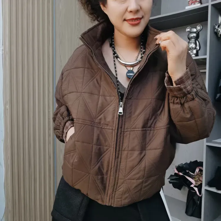 【25款】冬季宽松拼接棉衣外套