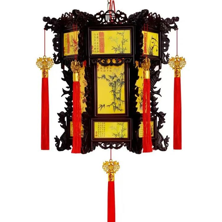 新中式仿古led旋转龙灯