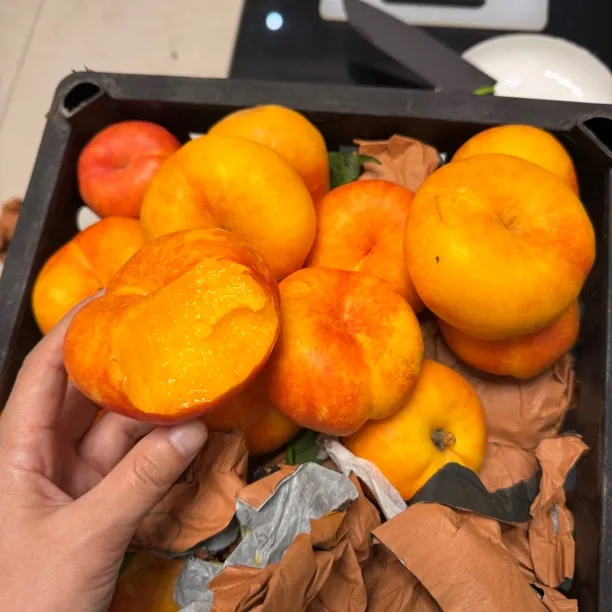 陕西蒲城7号/7-7油蟠桃 净重4/4.5斤 顺丰包邮 