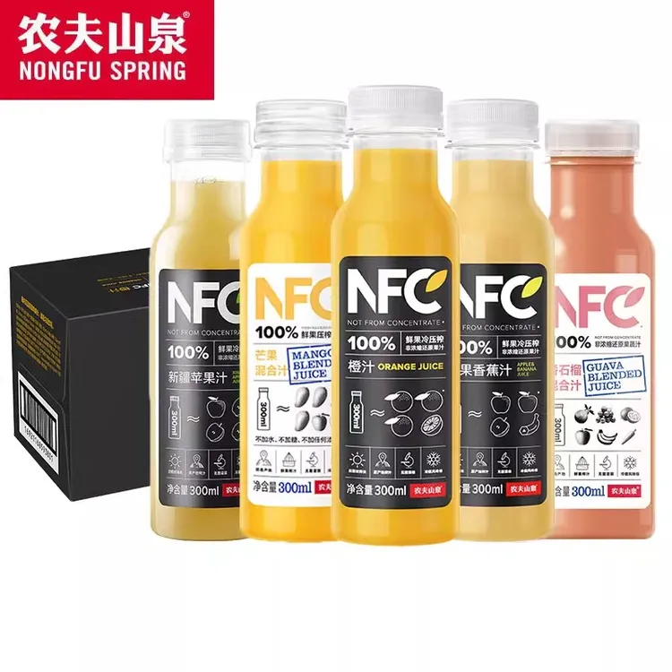 【11月底到期】农夫山泉nfc果汁300ml*5瓶橙子芒果混合口味