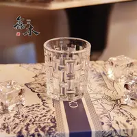 编织无铅水晶白玻璃杯[买6只带彩盒]