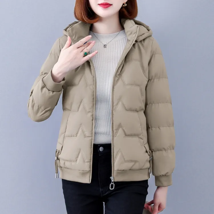 加绒加厚棉服女冬超厚2025新款中老年妈妈冬装外套宽松短款小棉袄